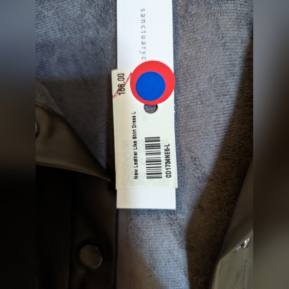 Olive Green Sanctuary Tie Shirt Dress size L - Picture 10 of 10